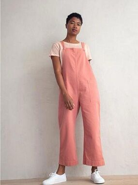 Ali Golden Overall Jumper in Salmon - Size Large